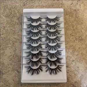 New! Black Volume False Fashion Soft EyeLashes - (7) Pairs. Model: 642380